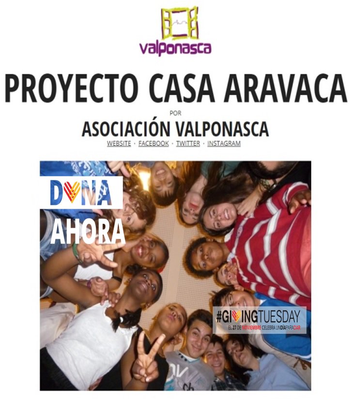 avalponasca's tweet photo. #GivingTuesday La clave de la felicidad es dar a los demás. Dona ahora y colabora con https://t.co/0a8VNtewZs , porque Juntos, #AbrimosCaminos y #ForjamosSueños @Valponasca https://t.co/Moj1T0scEl