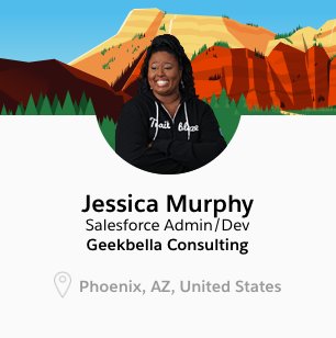 trailhead's tweet photo. It's #TrailblazerTuesday! Take a ☕ break and read the story of @jessicarmurphy! Jessica is one of the organizers of the second oldest #SalesforceSaturday in the world, the @PhxSFSaturday group. https://t.co/uxvekTXwHJ https://t.co/33OpVflFtP