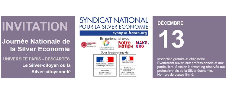 Geromouv (@geromouv4) on Twitter photo À vos agendas ! 13 décembre 2018 : <a href="/SynapseFrance/">SYNAPSE Syndicat National Pour la Silver Economie</a> organise un débat Silver-citoyen et Silver-citoyenneté à Paris !
buff.ly/2K9sRyD
#rendezvousSilverEco #DEBAT #citoyens #seniors #Silvereco #silvercitoyennete À vos agendas ! 13 décembre 2018 : <a href="/SynapseFrance/">SYNAPSE Syndicat National Pour la Silver Economie</a> organise un débat Silver-citoyen et Silver-citoyenneté à Paris !
buff.ly/2K9sRyD
#rendezvousSilverEco #DEBAT #citoyens #seniors #Silvereco #silvercitoyennete