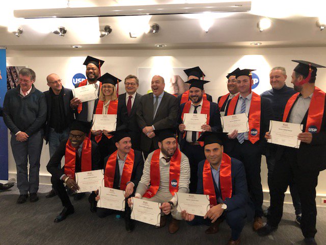 DCSinterieur's tweet image. Le Délégué a participé à la cérémonie de remise de diplômes à l’IFAG et a salué  la formation au management pour l’encadrement intermédiaire fruit d’un partenariat entre l’USP, l’OPCALIA et le soutien des organisations syndicales.