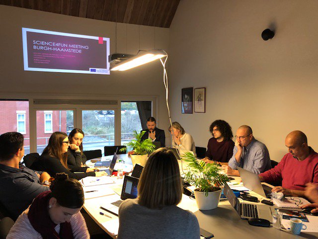 ProWork_EU's tweet photo. Today another kick-off meeting of a new project that will be lead by the team of PRO WORK (2018-2021). The project Science4fun (Erasmus+) aims to create an attractive and effective way to educate science on an innovative model. #Science4fun #Science #blendedlearning #erasmusplus https://t.co/c0B2jXv5PG