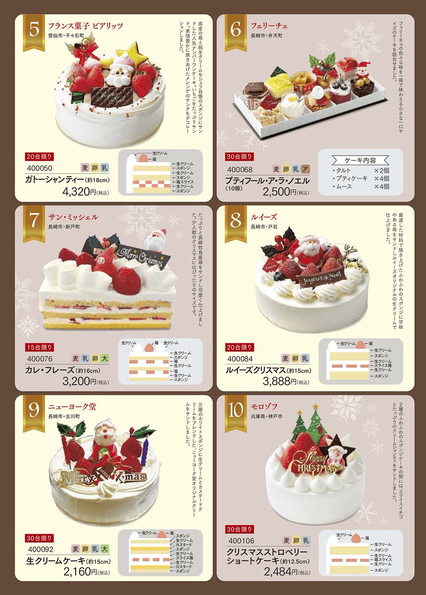 長崎クリスマスケーキ