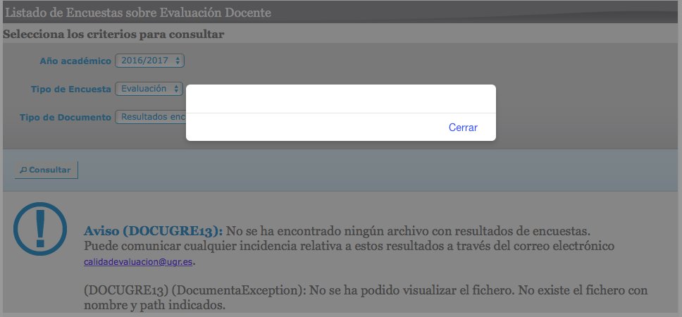 Qué interfaz más currada. Tengo que seleccionar todas las opciones para saber si habrá o no un resultado, en lugar de que se muestre información sobre mi. Y además.. has visto qué mensaje más aclaratorio se muestra ahora mismo?