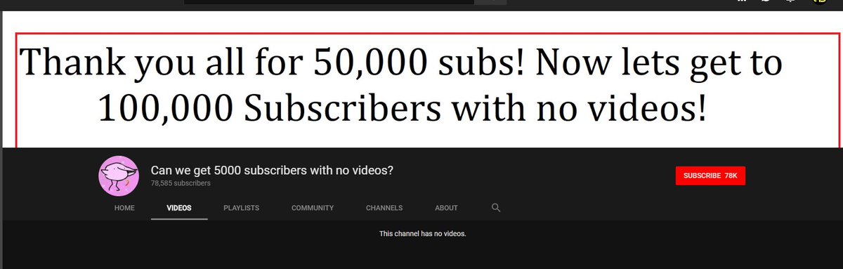 Brb, deleting my channel...