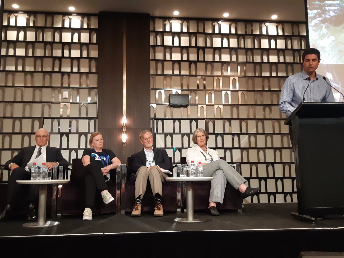 CarolynDavis19's tweet photo. Panel discussion on Future Directions. George Quezada CSIRO Data61 on report for ASEA on Future of Asbestos Related Work, Matt Peacock, Justine Ross, Ted Emmett and Deb Vallance. #2018ASEACONF https://t.co/mK46kdsYAA