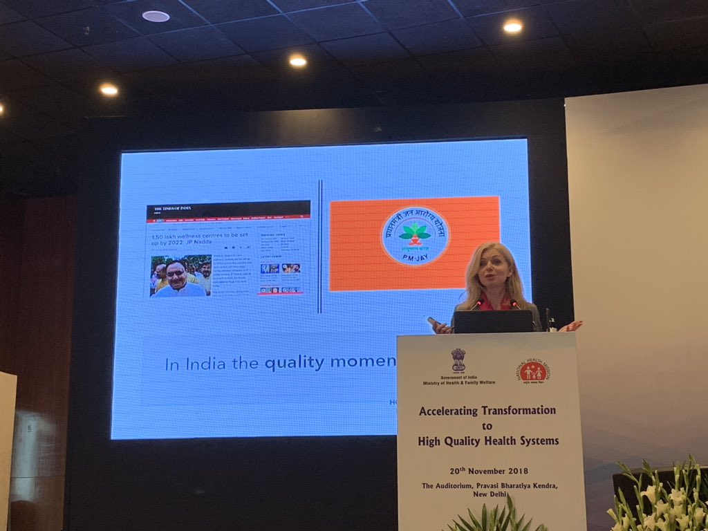 HQSSCommission's tweet photo. "In India the quality moment is now." @mkruk #highqualityhealthsystems https://t.co/HpYdhZS2c9