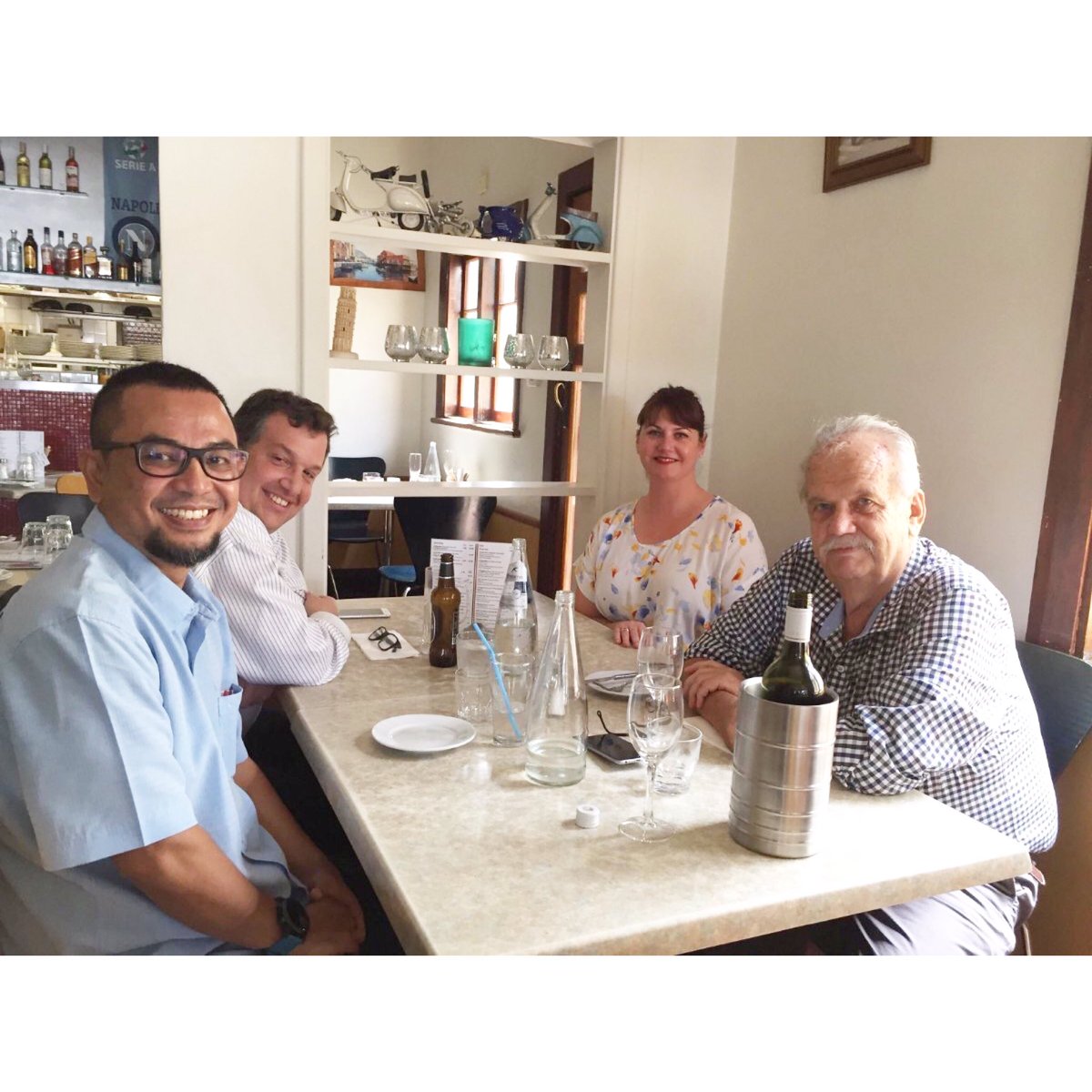 Pertemuan yang penuh semangat dan inspiratif : Founder Micromine Graeme Tuder dan Claire Tuder, CEO Micromine sekaligus Micromine Regional Manager USA, Fernando de Orbegoso serta Micromine Regional Manager Indonesia Sahrul Hidayat
#microminer #MICROMINE #micromineindonesia