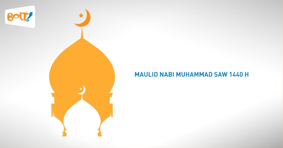 Selamat memperingati Hari Maulid Nabi Muhammad 1440 H. Semoga kita senantiasa menjadi pribadi yang lebih baik.