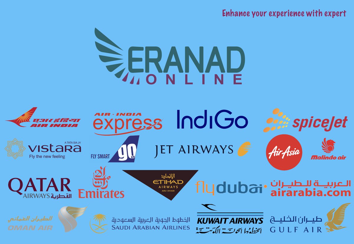 eranadtourism's tweet photo. Enhance your experience with Travel Expert!!!
Lowest fare guaranteed...
#EranadOnline #FlightExpert #FlightCharter #GroupFare #AuthorisedAirTravel #IATA #Eranad https://t.co/dGr0bSC4Mb