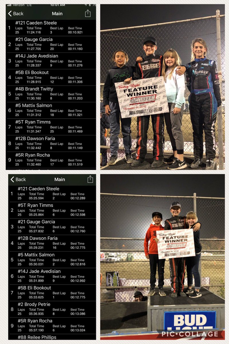 The last two races of the season at Turkey Bowl @kellerautoraceway. Thank you @tarltonmotorsports #Hbmotors @pmpchassis7 @elite_team_offices .  #microsprint #dirttrackracing #dirtlife #toughcompetition #ltd