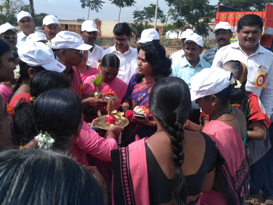 Respected CEO Madam Involvement in  World Toilet Day Celebration on 19.11.2018  in Bagalkot Taluka Shirur  Village.