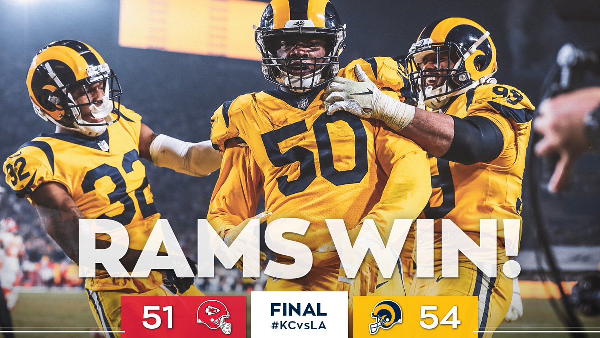 THIS IS IT, CHIEF! #LARAMS WIN!
