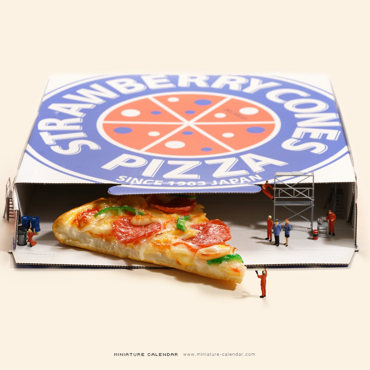 「今日は #ピザの日 ? 」|Tatsuya Tanaka 田中達也のイラスト