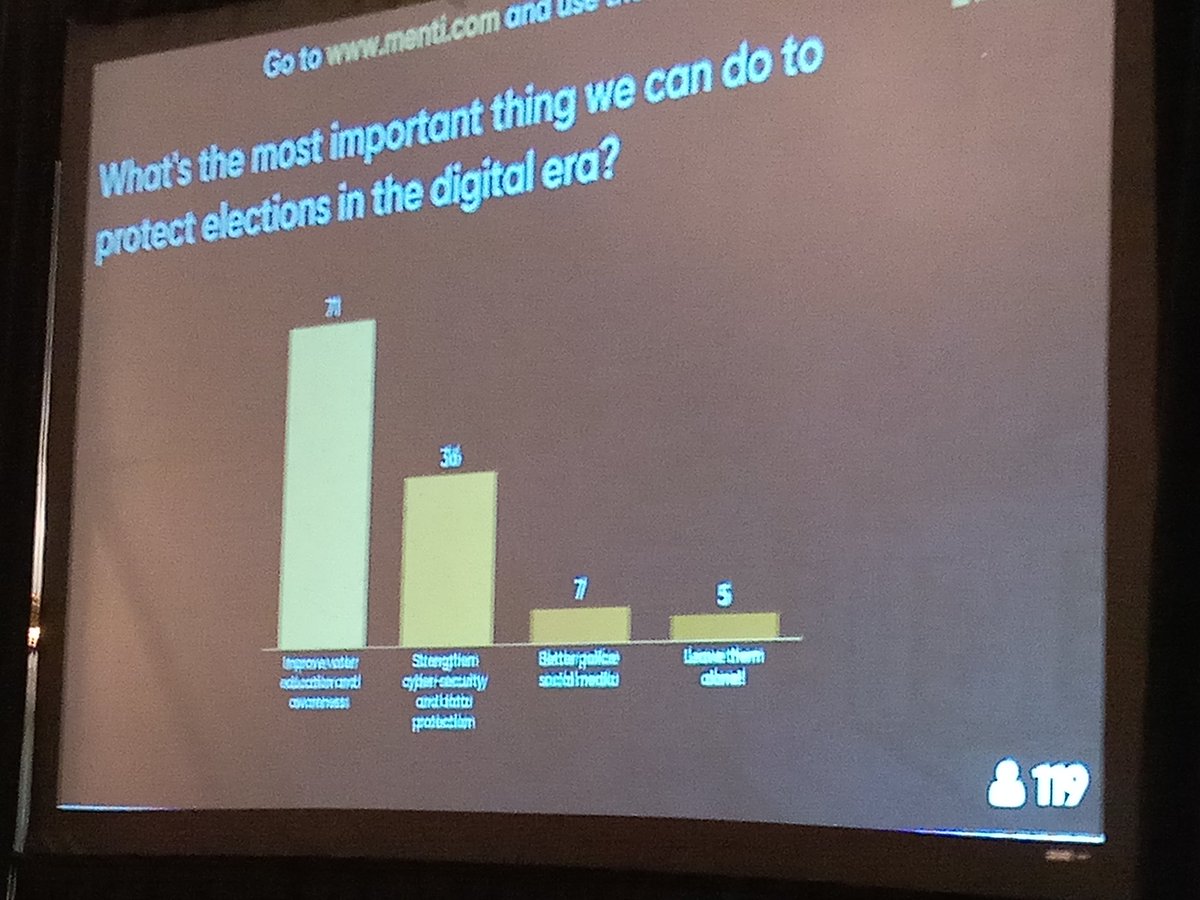 CharlesEMcIvor's tweet image. Five Russian trolls in the audience who think nothing needs to be done to protect elections in the digital era #DataPanel #Cdnpoli @thePANELonline