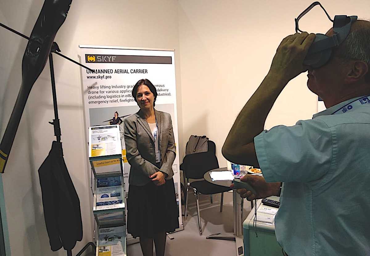 SKYF presented the 3D model of the Unmanned Aerial Carrier with AR technology at ADIPEC goo.gl/YvZ1uX on November 12th.