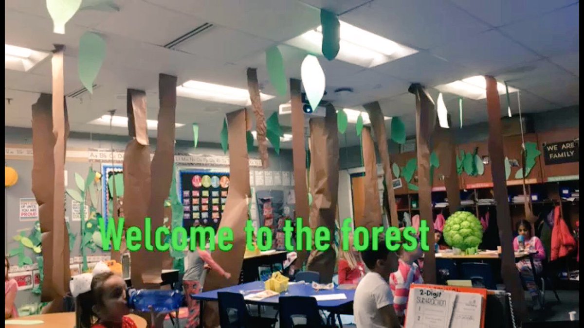 Second grade is thriving in our PBL animal habitat project! We were lucky enough to design our room to be a forest habitat. #controlledchaos #handsonlearning <a href="/HRTJaguars/">Heartland Elementary</a>