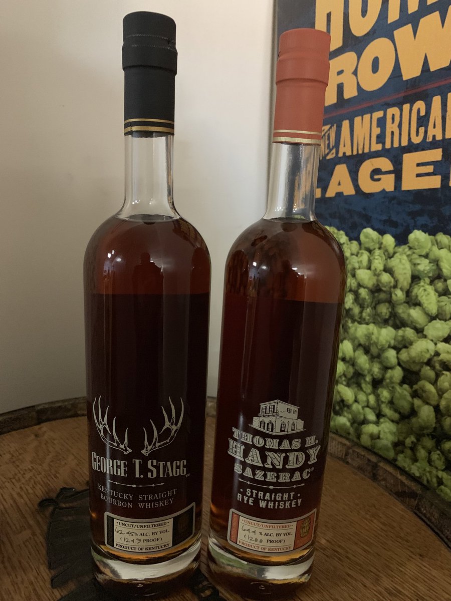 bwwang's tweet photo. Just got these in!! Let me know if your're interested. #stag #georgestag #pappy #pappyvanwinkle #thomash #thomashandy #handy #whiskey #bourbon https://t.co/fAbmLIm7ib