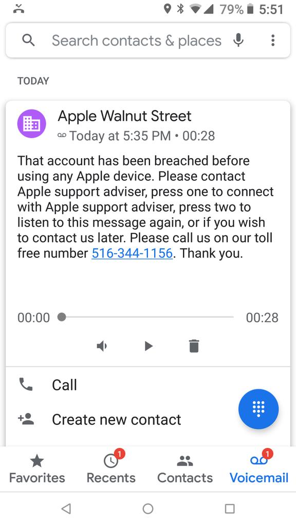 BeardlessBear's tweet photo. @AppleSupport someone is pulling a scam, FYI https://t.co/fvh4ZanPEf