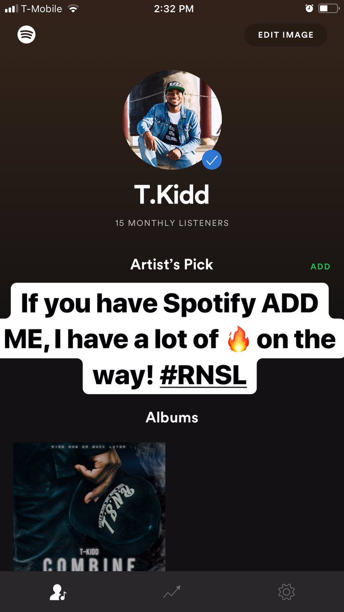itztkidd's tweet photo. Spotify Ryders? #ADDME 👉🏾 https://t.co/sllLKfRNlm https://t.co/v6fWmKmzeN