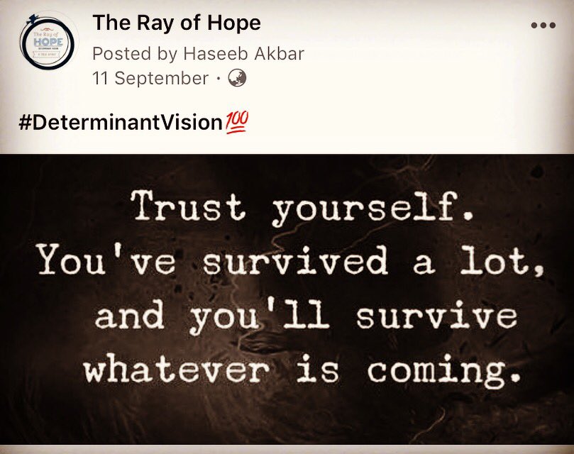 RayOfHope_Team's tweet photo. #DeterminantVision 💯 #TheRayOfHope 💯 
#TrueSpirit #Vision #DeterminantSpirit #Spirit 
#Self_Confidence #Self_Sincerity #Soul #Searching #SearchingSouls #VisionToSuccess #Hope #TeamHope https://t.co/XedESYPFnn