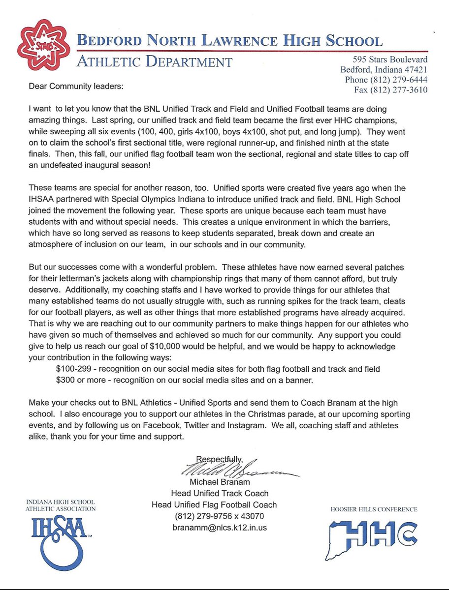 BNL Unified Flag Football tweet media