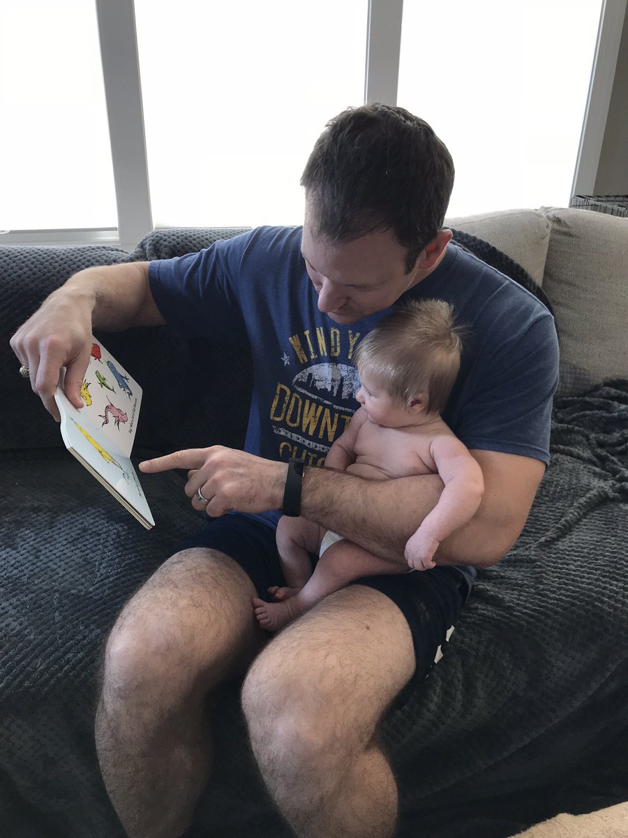 JenMHemphill's tweet photo. Daddy reading with Aiden #HemphillFamilyFun #nevertooearlytoread https://t.co/ya316a2UOx