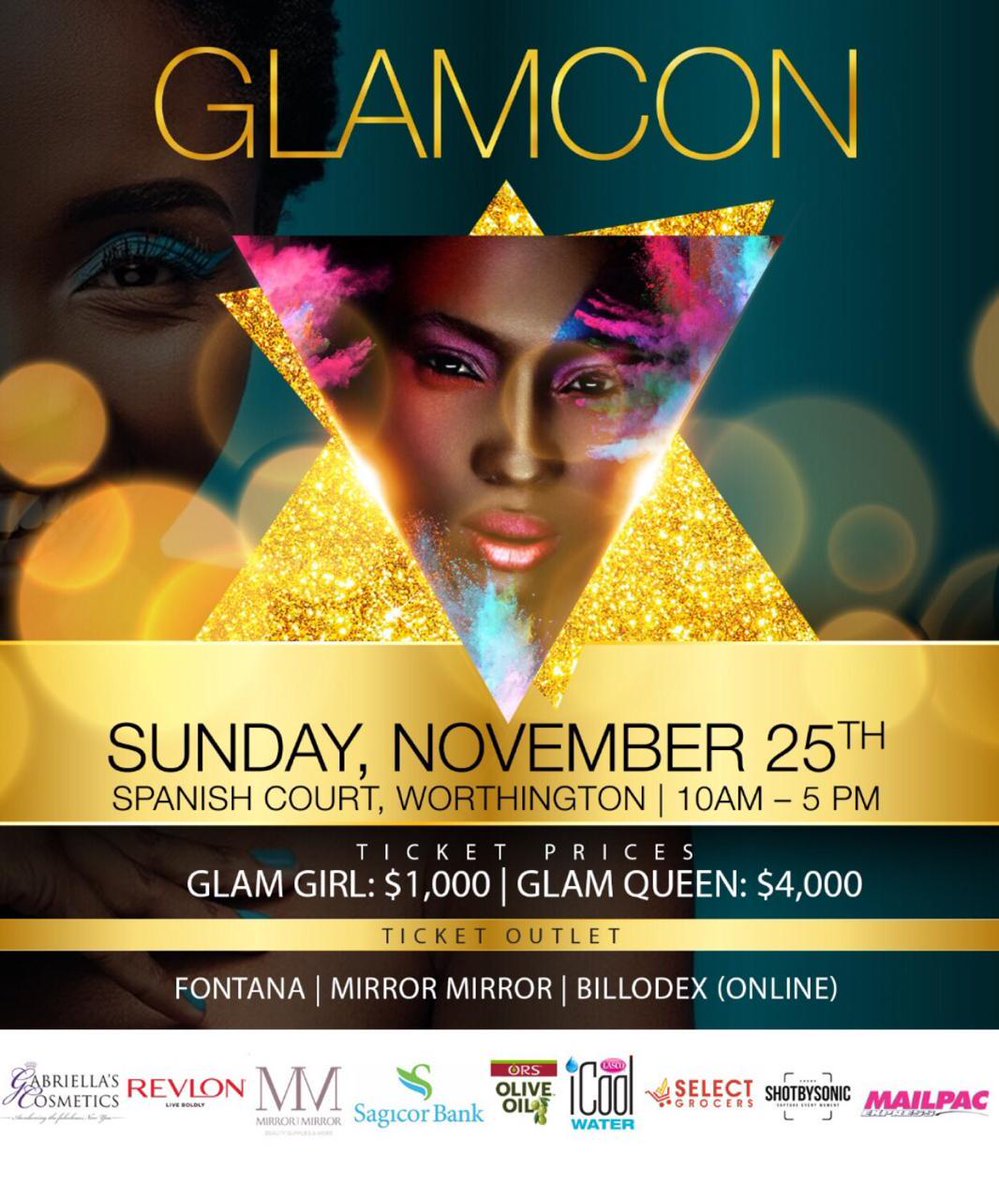 Islandbelle_876's tweet photo. Special offers on skin &amp; haircare products ?🧖🏽‍♀ Discounts on your favorite makeup brands? 😍 &amp; insight on the beauty industry? Yes our Sunday is booked! THANK U, NEXT! ✨ Come for the GLAM &amp; stay for our #BossBabe GLAM Panel 💎 Tickets on sale NOW #LimitedAvailable @glamconja https://t.co/VWXNF28HEI