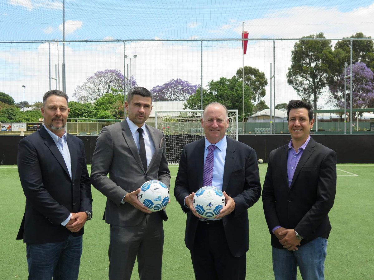 WMF WORLD CUP 2019 marketing campaign started. With Steve Irons, the federal Minister and assistant of Australian Prime minister Scott Morrison and AUS MF president Macky Maron and VP Bryan Raeburn.