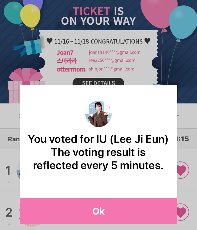 foreveruaena's tweet photo. My vote only for IU 😘🌹 #iu #leejieun #voteAAA #AAA2018 https://t.co/ocrdj5EaKz