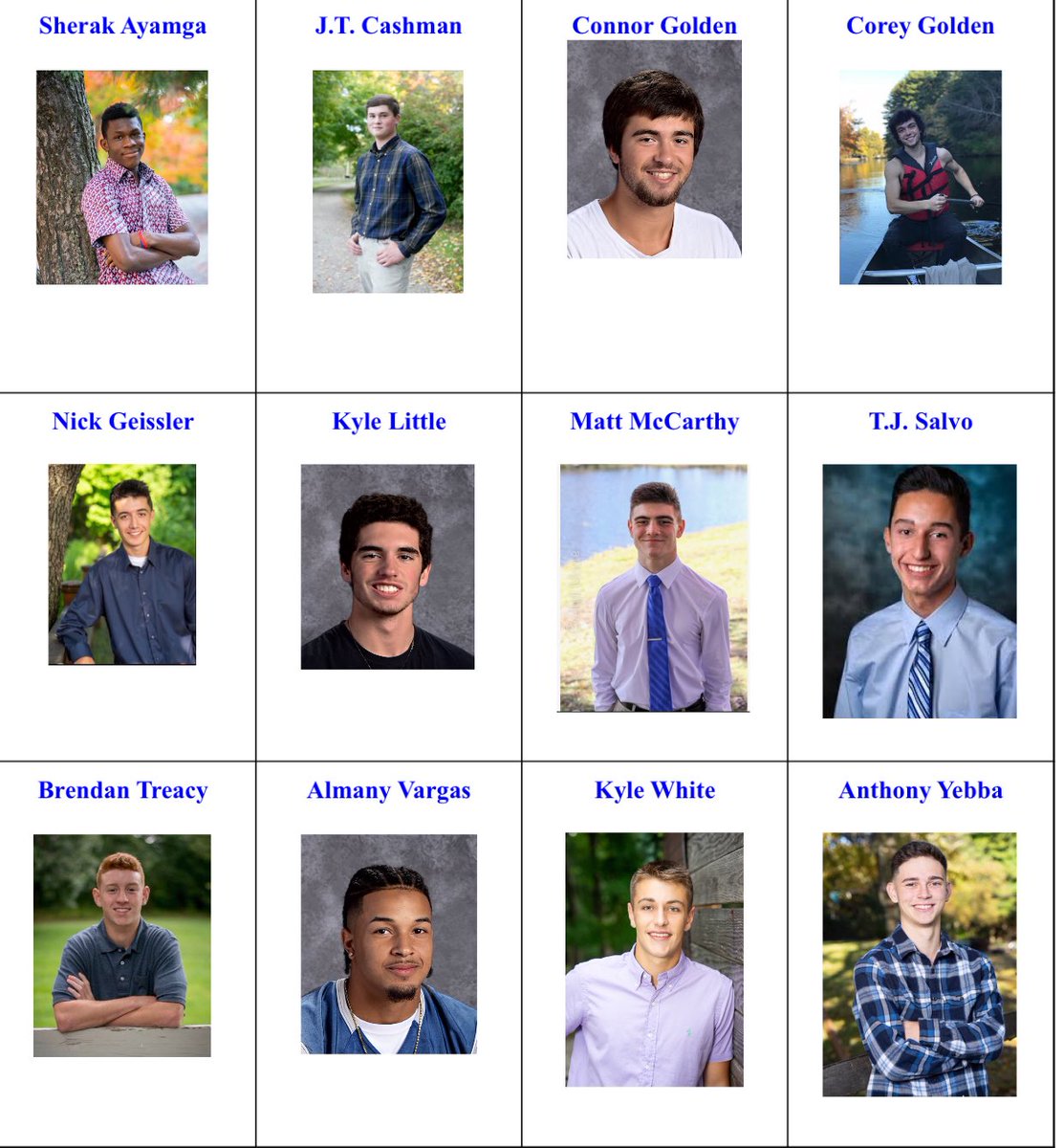 Here are all of your contestants competing tomorrow at the first ever Falcons Finest! We hope to see you all there at 6!