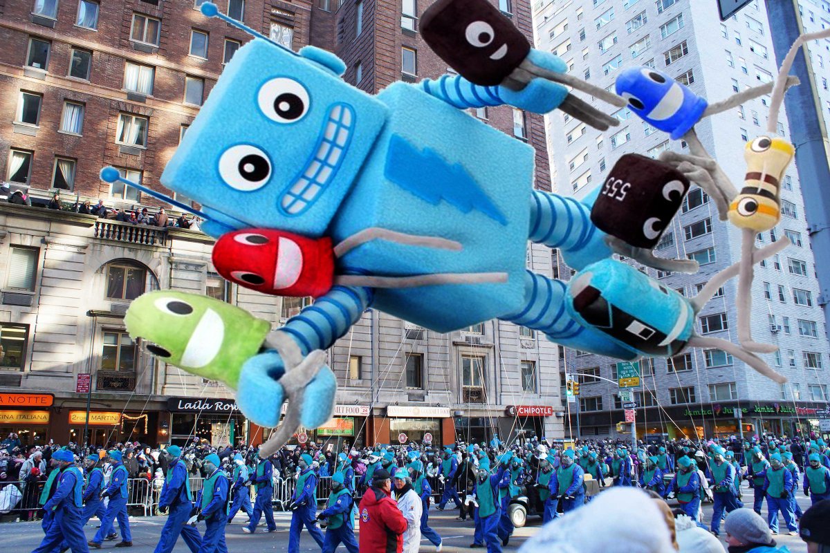 caitlinsdad's tweet image. Yay! Thanksgiving Day Parade @adafruit #CircuitPlayground balloons! @ecken @videopixil @PaintYourDragon @mikedigitalhome @zengirl2 OK, maybe next year @macys #MacysParade