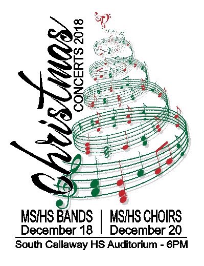 socallawaybands's tweet photo. Join us for 2 amazing nights of music Dec 18 (Bands) & Dec 20 (Choirs) as SCHS & SCMS present their annual Christmas Concerts. Both concerts start at 6pm in the SCHS Auditorium. #SCMB #SCChoir https://t.co/RJiaVKJYmR