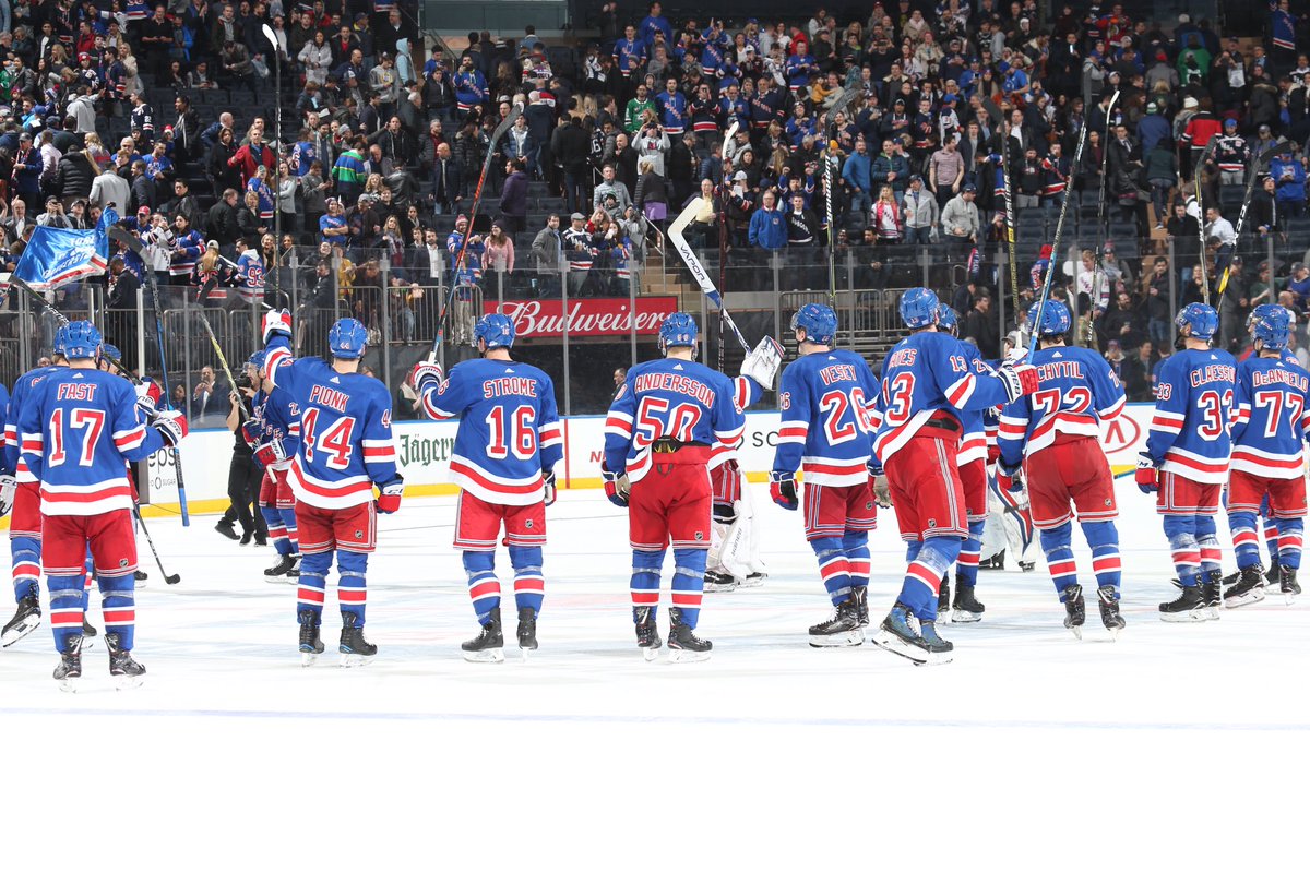 NYRangers's tweet photo. There’s no place like home!

Cheer on the Blueshirts @TheGarden Wednesday night against the Islanders.
Get your 🎟: https://t.co/zEX2lzx5qI https://t.co/smrfEWGOAp
