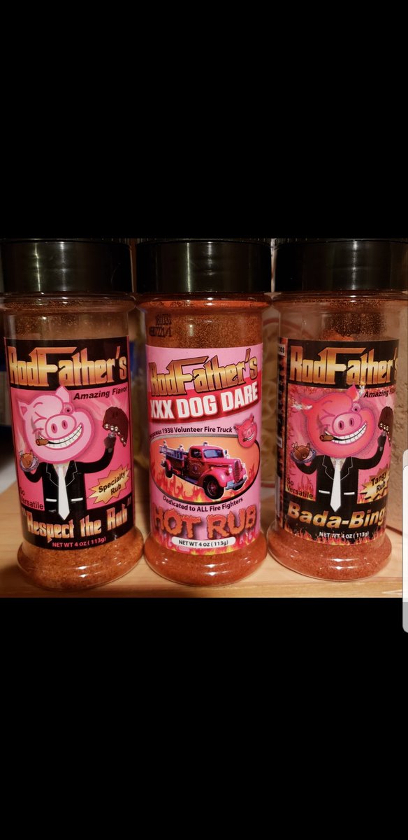 Got HOT.....WE DO!  .......Rodfathers hot rub !
Rodfathersbbq.com
Check out our Variety pack !