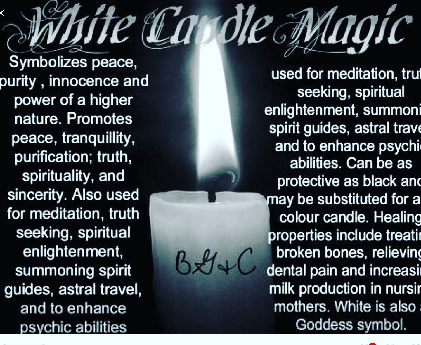 White 2024 candle spell