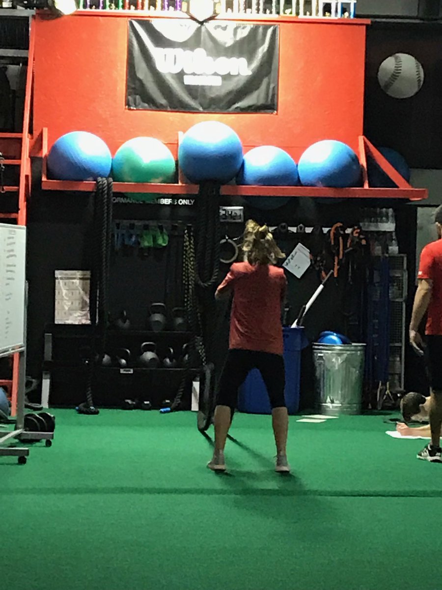 Love seeing Athletics players buying in and working hard! This is Olivia Coppens working on her core getting stronger for the upcoming high school season! Keep working OC!!