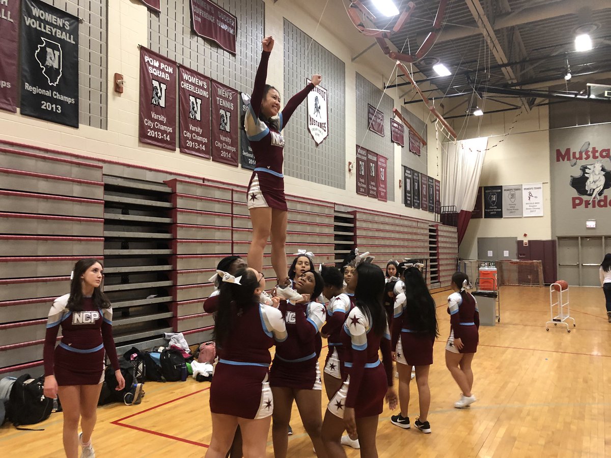 NCPCheer's tweet photo. First basketball home game and of course our boys took a W!! https://t.co/HCQUivTkeL