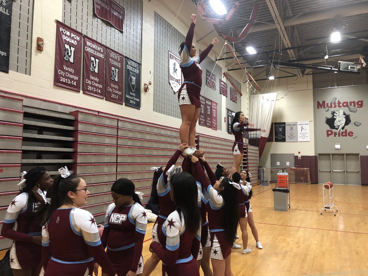 NCPCheer's tweet photo. First basketball home game and of course our boys took a W!! https://t.co/HCQUivTkeL