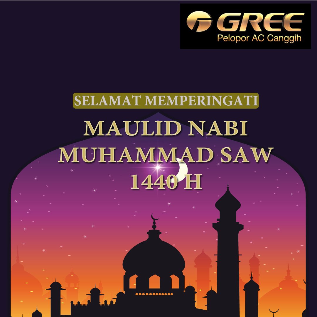 greeindonesia's tweet photo. Gree Indonesia mengucapkan:
Selamat Memperingati Maulid Nabi Muhammad SAW 1440H
.
#ACGree #MaulidNabiMuhammad #MaulidNabi https://t.co/VAKLjJRLdN