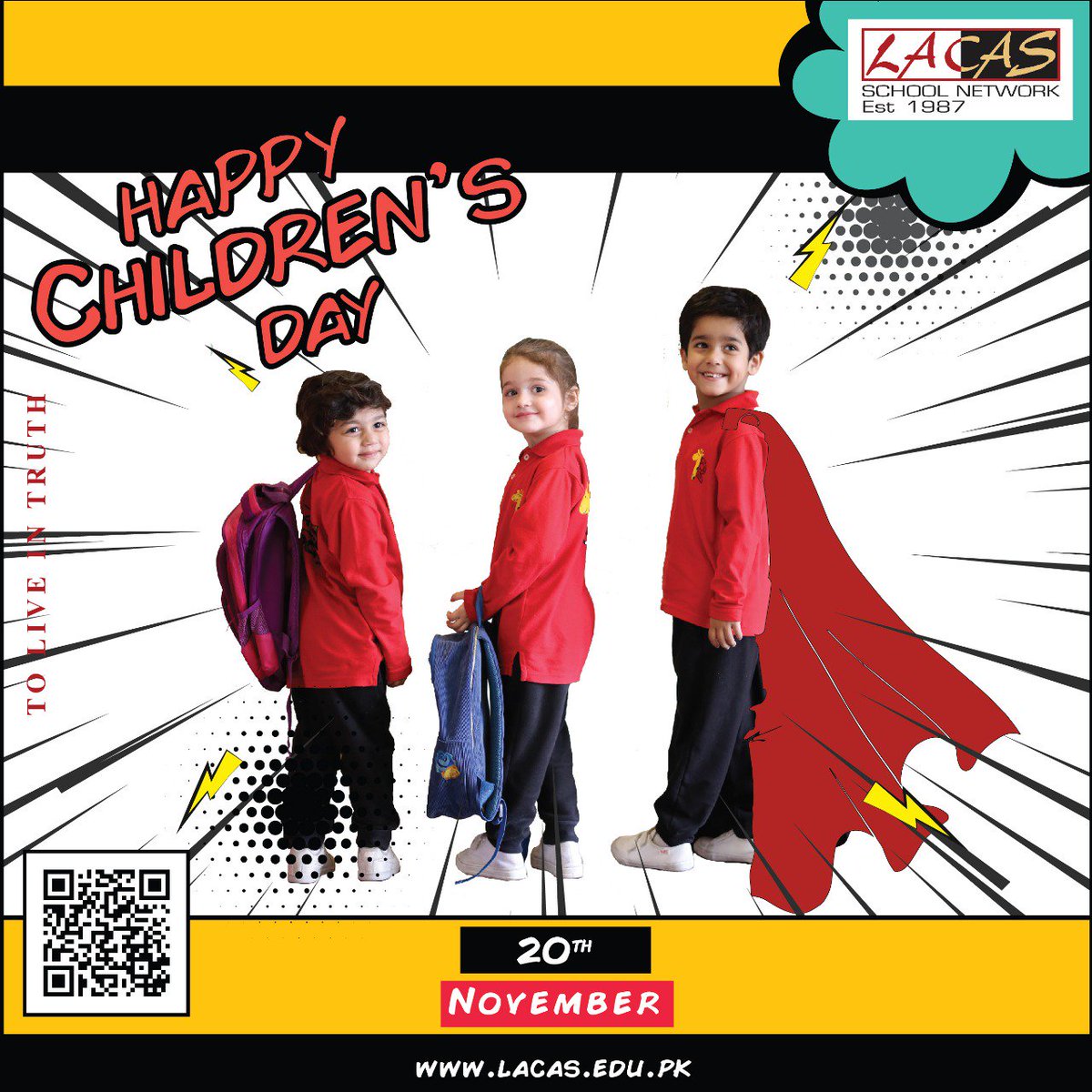 LACASSchoolLhr's tweet photo. The greatest gifts you can give your children are the roots of responsibility and the wings of independence.

#ChildrensDay2018 #UniversalChildrensDay #LACAS https://t.co/xesGezXkCq