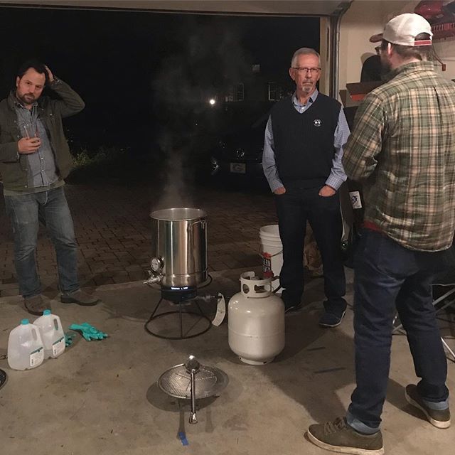 Brewing up a tripel for Christmas! What’s in your kettle? #beer #craftbeer #homebrew #brewing