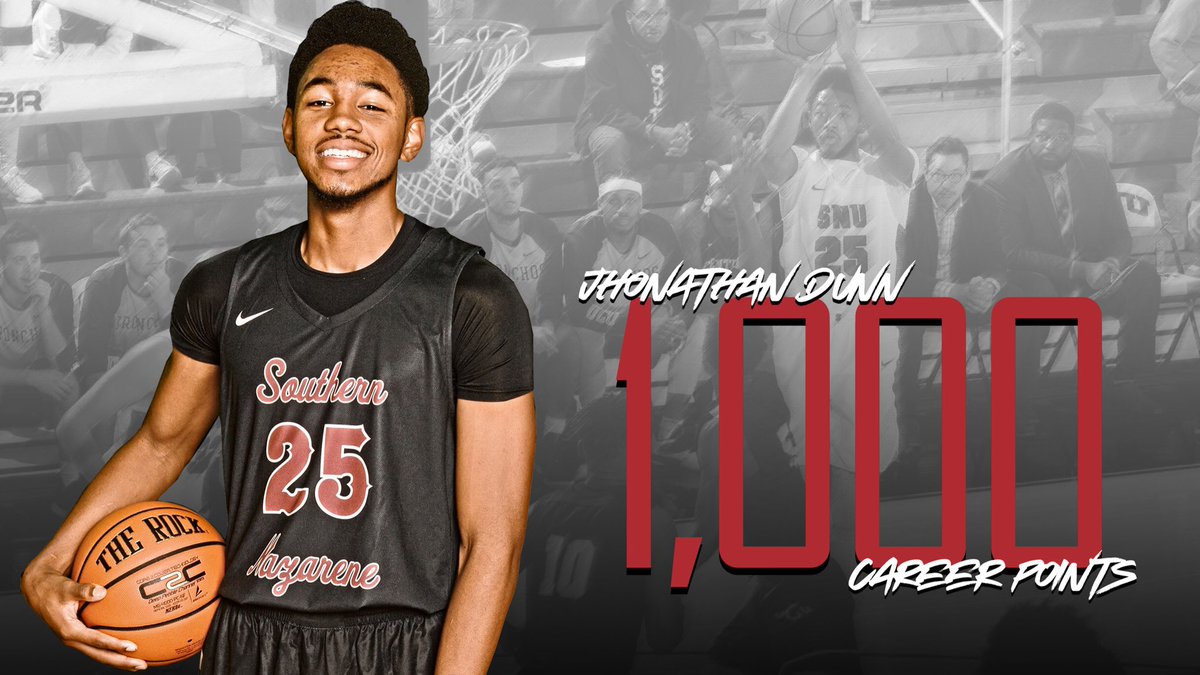 Amidst the chaos tonight, one @SNUmensbb player hit a milestone as junior Jhonathan Dunn (<a href="/jdunn424/">Jhonathan Dunn#22</a>) eclipsed 1,000 points in his career on a free throw with 15:04 to play in the second half. Still many more buckets to score! #BoltsUp⚡️