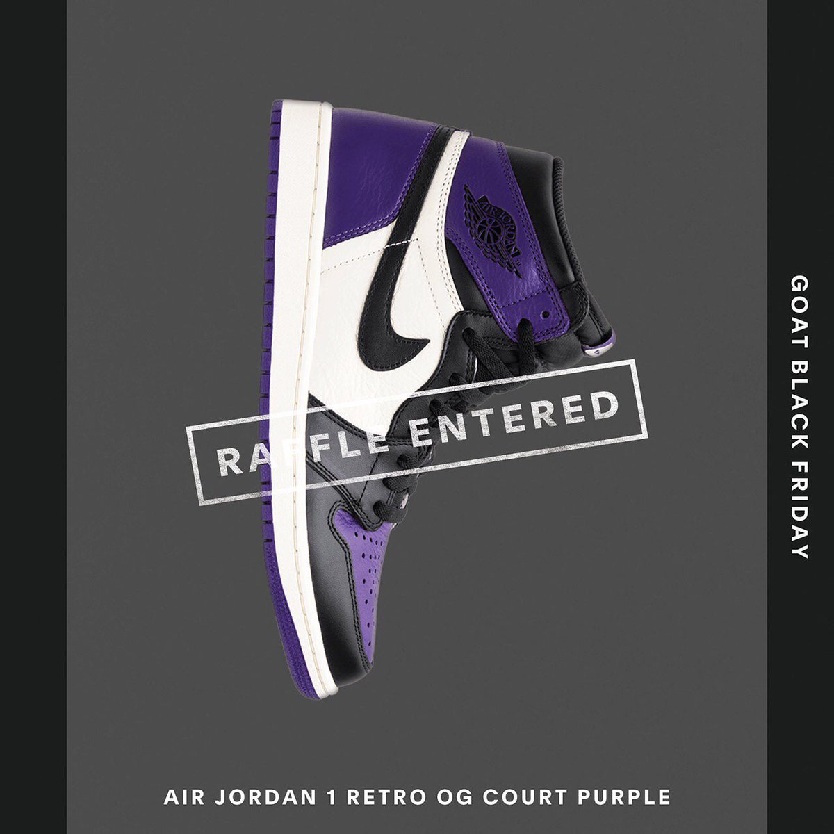 ZACKANTHONY's tweet photo. Enter the #GOATBlackFriday Raffle for your chance to win the most coveted sneakers and other prizes. @goatapp https://t.co/xOS3TGMJmb https://t.co/TlJRdfrNnG