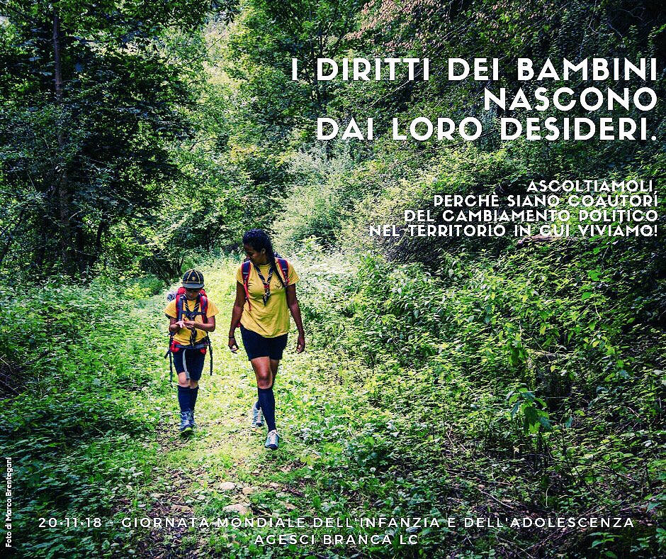 brancaLCagesci's tweet photo. Giornata Mondiale dell’Infanzia e dell’Adolescenza 2018.

https://t.co/aTdx8Cry41

#DirittiInCrescita
#WorldChildrensDay
#GiornataMondialedellInfanzia
#brancaLC #lupetti #coccinelle #seiscout #agesci https://t.co/0g6lAKAiWB
