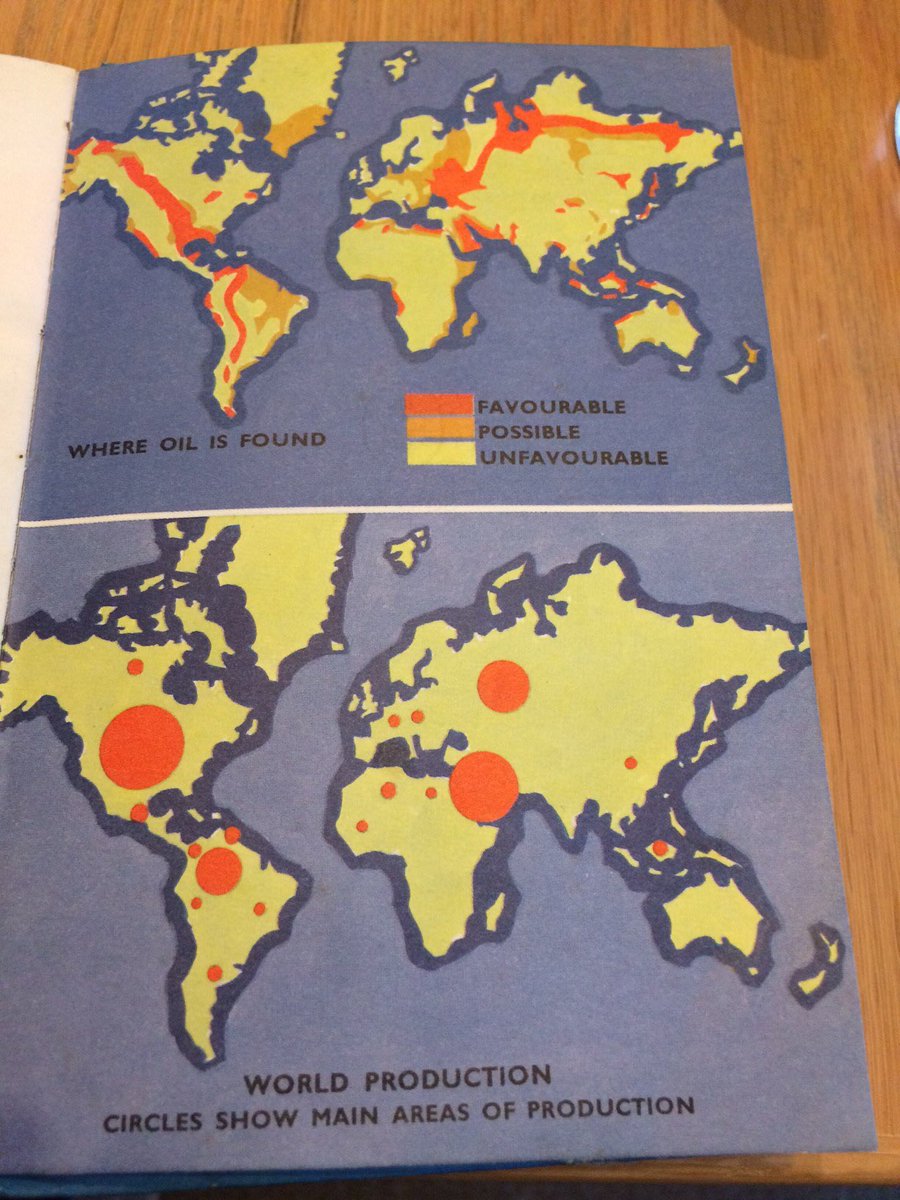 AndrewLatham_WM's tweet photo. Global oil exploration potential as seen in “The story of oil” by Ladybird from 1968. Good shout on Namibia; Norway - not so much https://t.co/0iYjpxzEz9