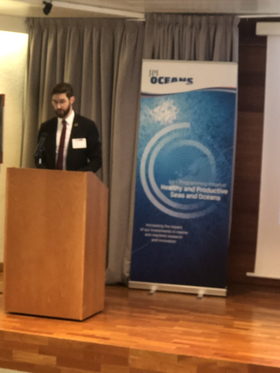 jpioceans's tweet photo. Tim Eder from @BMBF_Bund opens the final conference of @jpioceans microplastics projects @ephemare_ #Plastox #Baseman #weather-mic at #micro2018 #sciencepolicy https://t.co/FGJucOzS2h