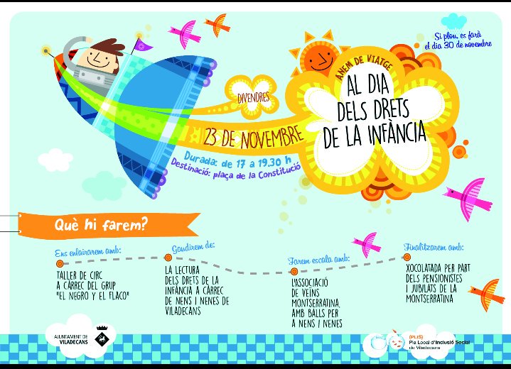 Famílies, aquest divendres no us podeu perdre la festa del dia dels Drets dels infants, a partir de les 17h a la plaça Constitució <a href="/euia08840/">Icv.euia08840</a> <a href="/DgutierrezDani/">Dani Gutierrez</a> <a href="/EuiaViladecans/">EUiA Viladecans</a>