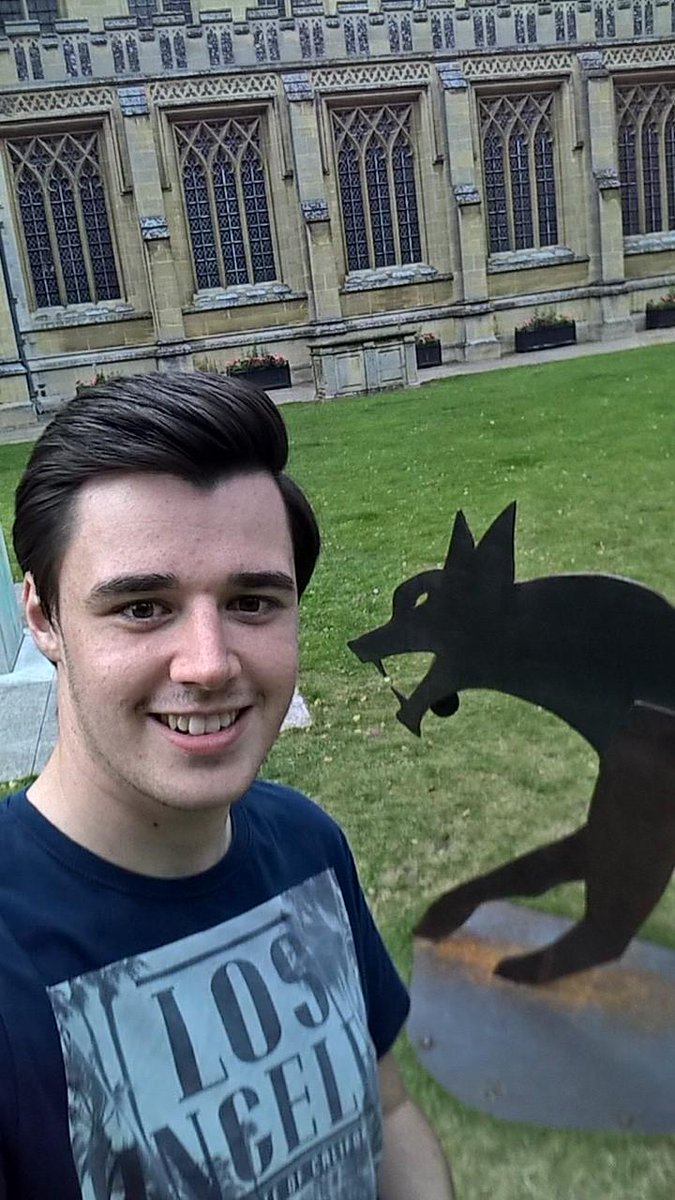 RyanOnYourRadio's tweet photo. It's #StEdmundsDay! #WolfSelfie #StEdmund @ourburysteds @BuryStEdBeyond @bstetc @stedscath @stedsbc @wlbse #REALLY https://t.co/XenU7R93RO