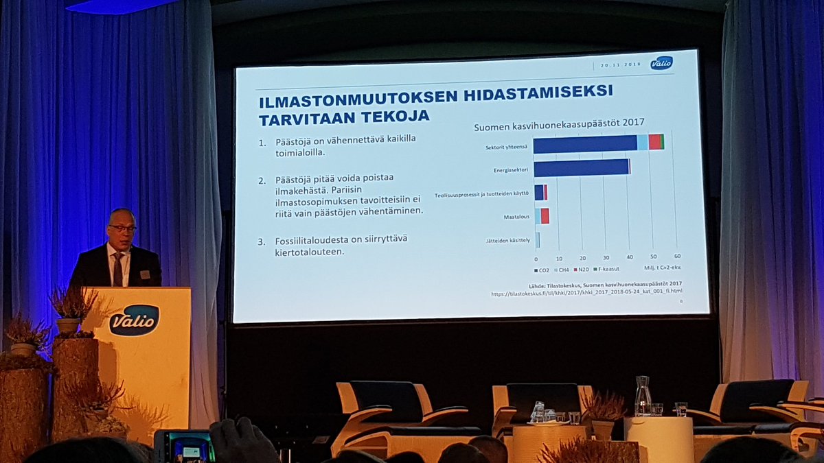 tiinatwit's tweet photo. Tekoja ilmastomuutoksen hidastamiseksi: päästöjen vähentäminen, päästöjen poistaminen ilmakehästä sekä siirtyminen fossiilitaloudesta kiertotalouteen. @JuhaNousiainen #ilmastoseminaari18 https://t.co/QkGu6uf1hR
