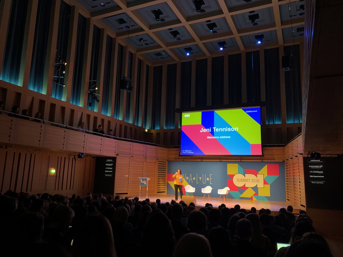 lexonic's tweet image. ⁦@JeniT⁩ kicking off #ODISummit... looking forward to hearing about #datavalue (and to supporting ⁦@PlayOnigo⁩ at the #OpenActive pitch)!